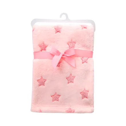 Manta Para Bebes Buba 11847 Estrellas Rosa