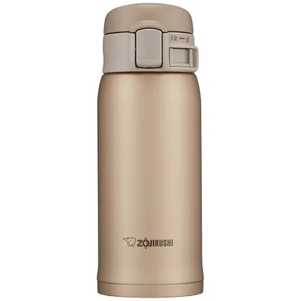 Garrafa Inox Zojirushi Ouro Bege 360ml