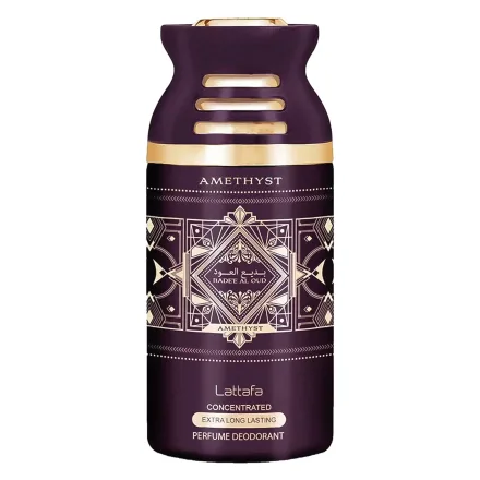 Desodorante Lattafa Bade Al Oud Amethyst Unissex 250ml