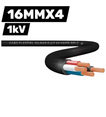 Cabo Flexivel Silnax 1KV Hepr 4 100M Bobina