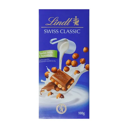 Chocolate Lindt Milk Hazelnuts 100g