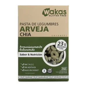 Macarrao Gluten Wakas Ervilha Chia 250g