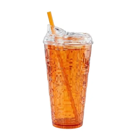 Vaso 023 10 3 Mz 376 Naranja 650ml