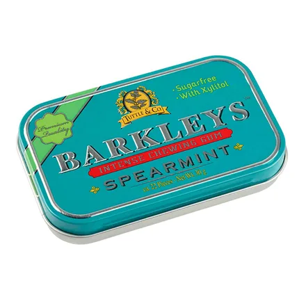 Chicles Barkleys Sabor Spearmint 30g