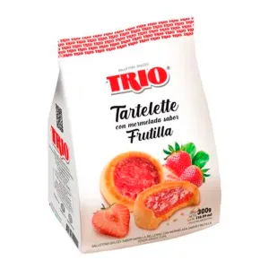 Biscoito Tartelette Geleia Morango Trio Pacote 300g