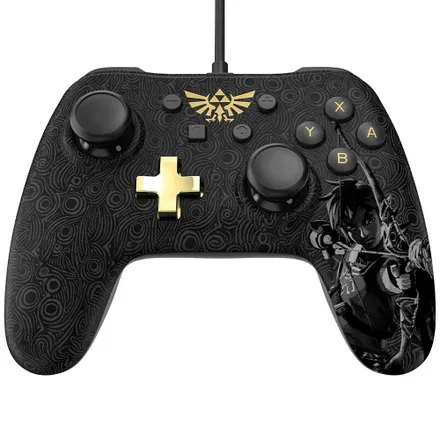 CONTROLE NINTENDO SWITCH POWERA WIRED ZELDA PRETO