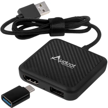 Adaptador Streaming Wireless Automotivo Audisat X Carplay CA361 USB HDMI para iOS Android