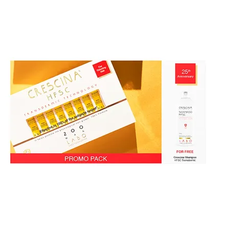 Crescina Anticaida Cabello 200 Man Con 10 Ampollas Plus Shampoo