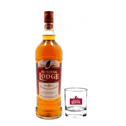 Whisky Hunting Lodge 8 Anos Vaso Cx Litro