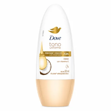Dove Desodorante Roll On Tono Uniforme Coco 50ml