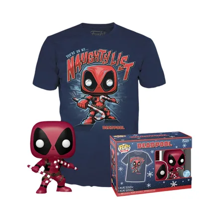 Muñeco Funko Pop Con Remera M Marvel Deadpool