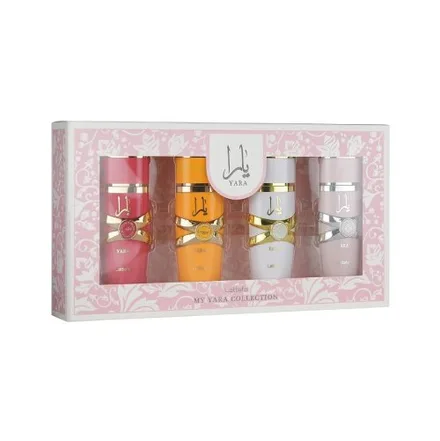 Set Lattafa Yara Collection 4 Perfumes Femenino Edp Agatres 25ml