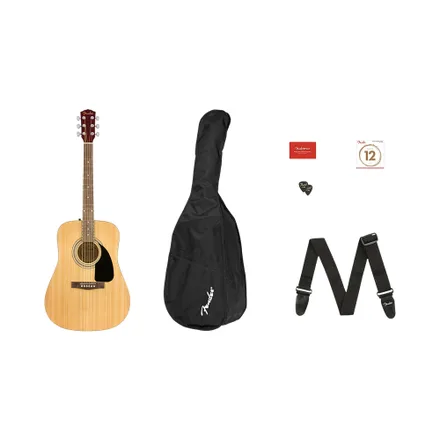 Pack Guitarra Acustica Fender Fa 115 Dreadnought