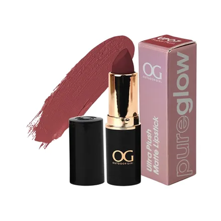 Labial Outdoor Girl Pure Glow Ultra Plush Matte UP07 Sugar Plum 4 Gr