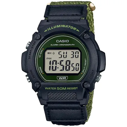 Relógio Masculino Casio W-219HB-3AVDF – Preto