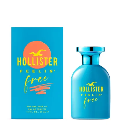 Hollister Perfume Feelin Free Him Eau Toilette 50ml