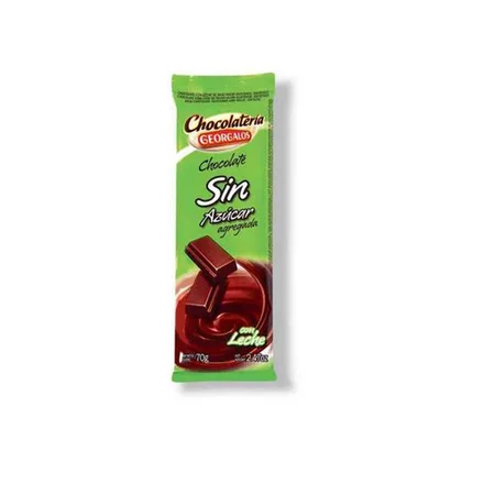 Chocolate Georgalos Con Leche Sin Azucar 70g
