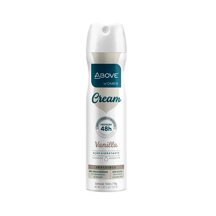 Desodorante Above Women Cream Vanilla 48 150ml