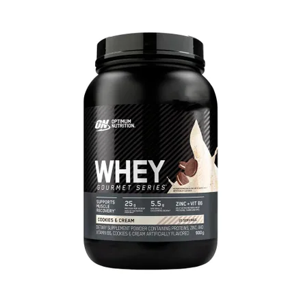 Suplemento Optimum Nutrition Whey Gourmet Series Latan Cookies 900 Gr