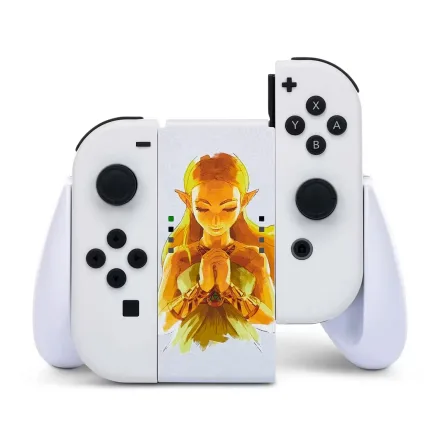 Controle PowerA Joy-Con Comfort Grip Zelda PWA-A-01001 para Nintendo Switch - Branco