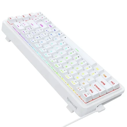 REDRAGON TECLADO NOVA K709W-RGB INGLES WHITE