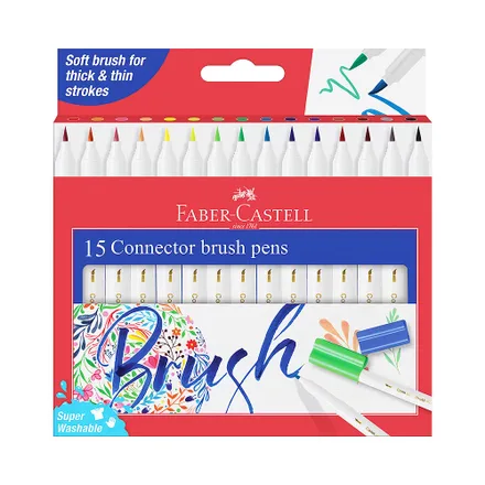 Marcador Faber Castell Connector Brush Pen 15