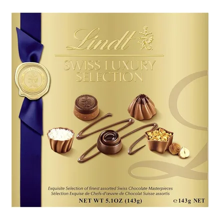 CHOCOLATE LINDT SWISS LUXURY SELECTION 143GR