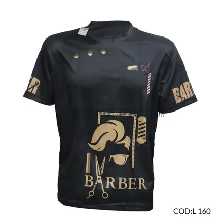 Camiseta de barbeiro tamanho l