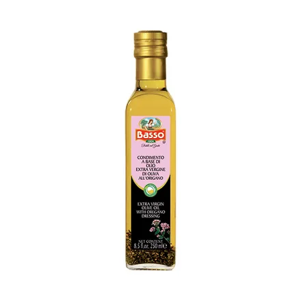 Aceite Oliva Basso Extra Virgen Oregano 250ml