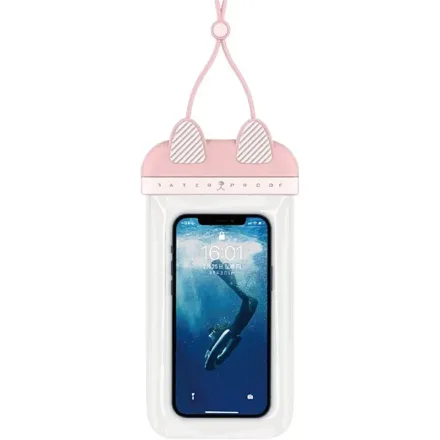 WIWU PORTA CELULAR KITTY WATERPROF PINK