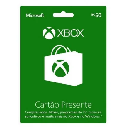 Cartao Presente 50 Xbox Live