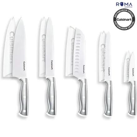 Jogo Facas Cuisinart 10PC Rebite Triplo 10