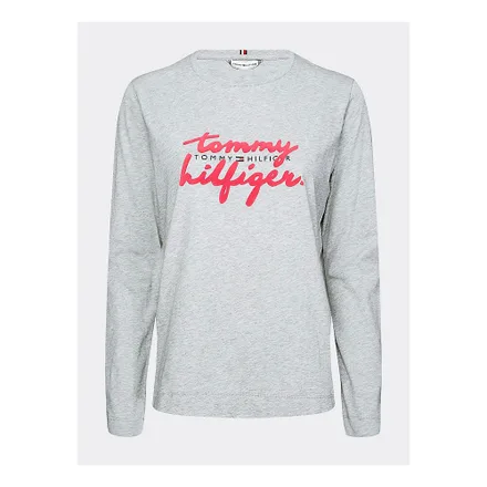 Camiseta Tommy Hilfiger Feminina Pyt 00 Xl Light Heathe
