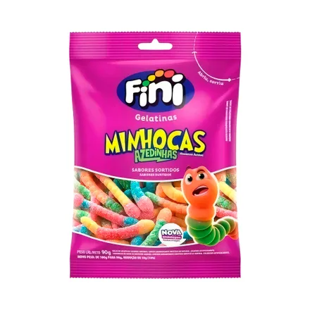Gomitas Fini Gusanos Acidos 80 Gr