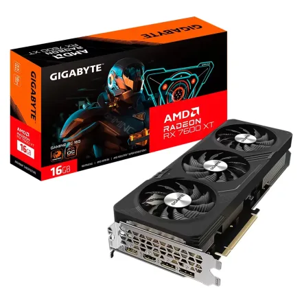 Placa Video Gigabyte Radeon Rx 7600 Xt Gaming Gddr 6 Gv Oc 16GD