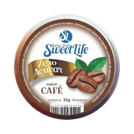 Caramelos Diet Sweet Life Sabor Cafe 32g