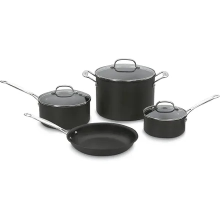 Jogo Panelas Cuisinart 66 7P1 Antiaderente Chef Classic 7