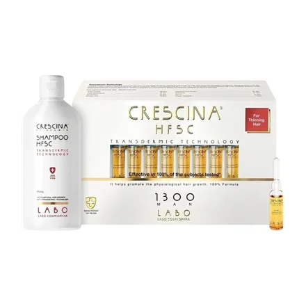 Tratamiento Recrecimiento Capilar Labo Cosprophar Crescina Hsfc 1300 Man Con 20 Ampollas Plus Shampoo