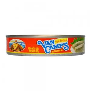 SARDINHA VAN CAMPS AO NATURAL LATA 420GR