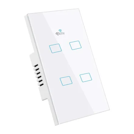 Interruptor Pared Zigbee Wall 4 Gang