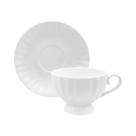 Taza Con Plato Life Home Tz Blanco 200ml
