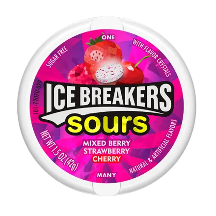 Caramelo Breakers Sin Azucar Sour Mixed Berry 42g