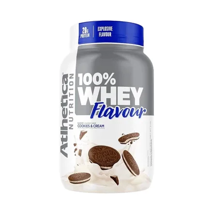 Suplemento Atlhetica 100 Whey Flavour Cookies 900 Gr