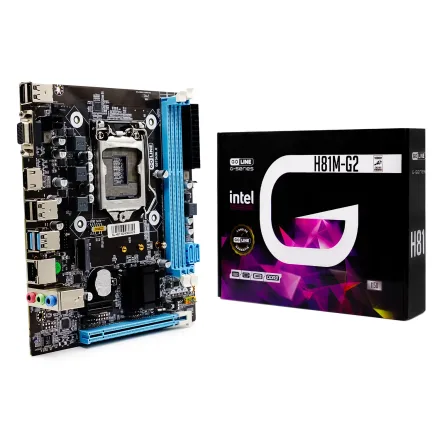 Placa Mae Goline H81M G2 Ddr 3 Socket Lga 1150 Chipset H81 2 1 Ano