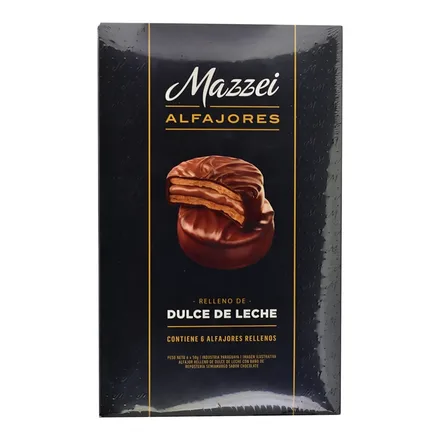 Alfajores Relleno Dulce Leche Mazzei 6 50GR