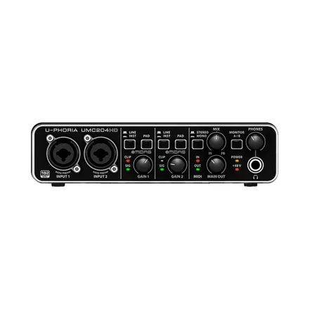 Interface Behringer U Phoria Umc204 Hd Negro