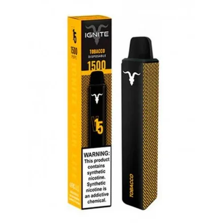 Vape Descartavel Ignite V15 1500 Puff 5 Nicotina Tobacco