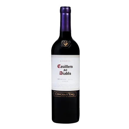 Vino Chileno Tinto Concha Toro Reserva Casillero Del Diablo Merlot 750ml