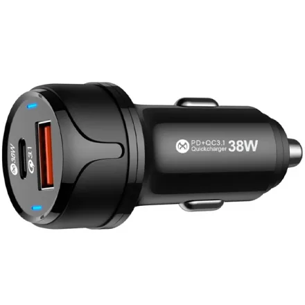 Carregador Veicular Mox MO-CC320 USB USB-C - Preto
