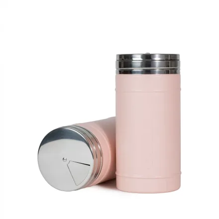 TERRANO TERMOS Y VASOS YERBERA ACERO INOX CILINDRO 250GR ROSA